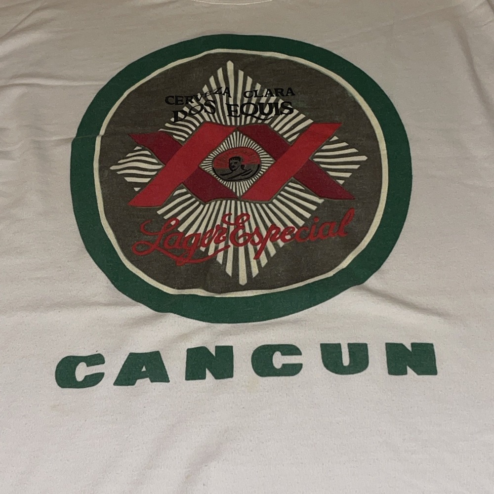 Dos Equis Cancun Mexico Tee Shirt Size XXL White House Tag Father's day